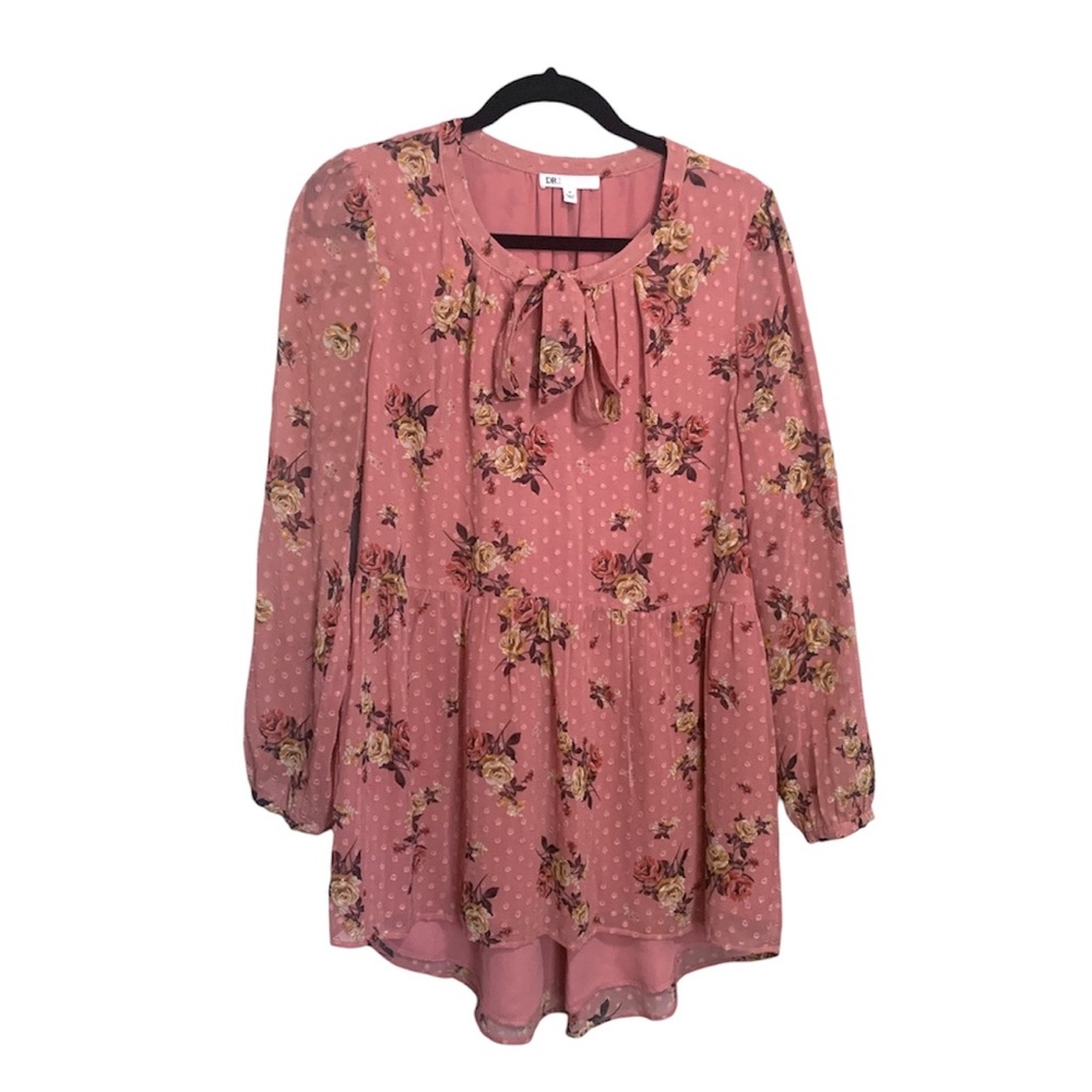 DR2 Blush Pink Floral Dress Medium